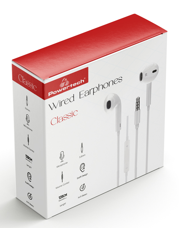 POWERTECH earphones με μικρόφωνο Classic - Image 4