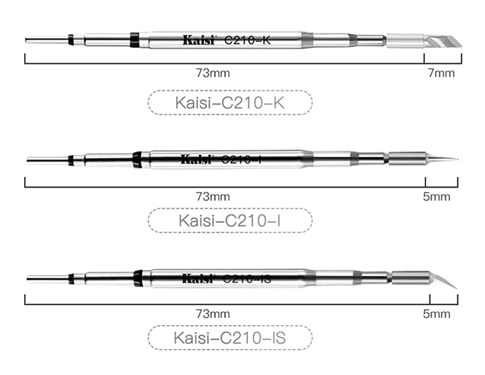 KAISI σετ soldering tip C210 - Image 4