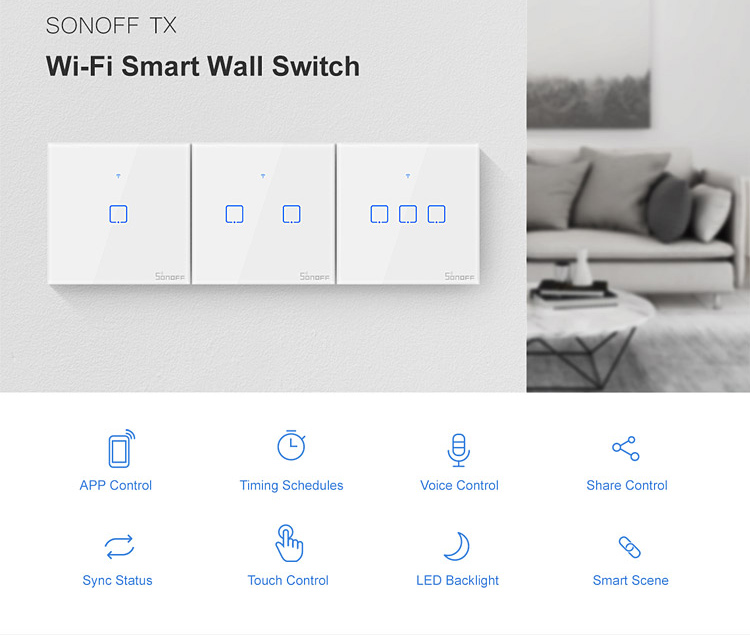 SONOFF smart διακόπτης ΤΧ-T2EU3C - Image 3