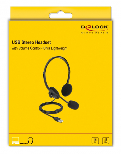 DELOCK headphones με μικρόφωνο 27178 - Image 3