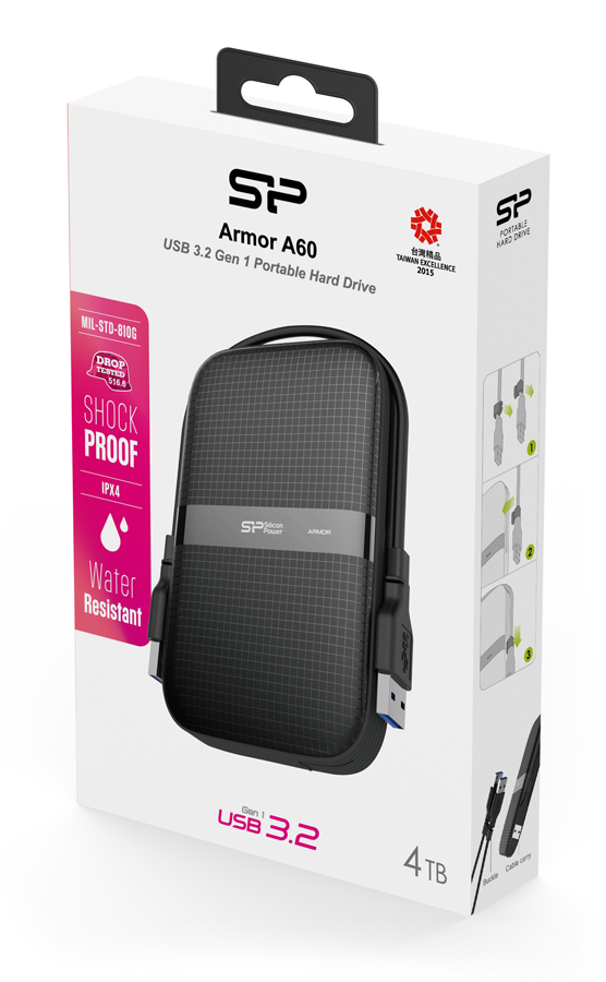 SILICON POWER εξωτερικός HDD Armor A60 - Image 3