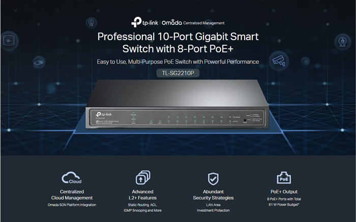 TP-LINK JetStream switch TL-SG2210P - Image 2