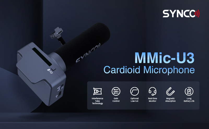SYNCO μικρόφωνο SY-U3-MMIC με μαγνήτη - Image 2
