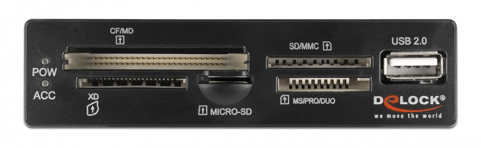 DELOCK USB 9-pin card reader 91708 - Image 2
