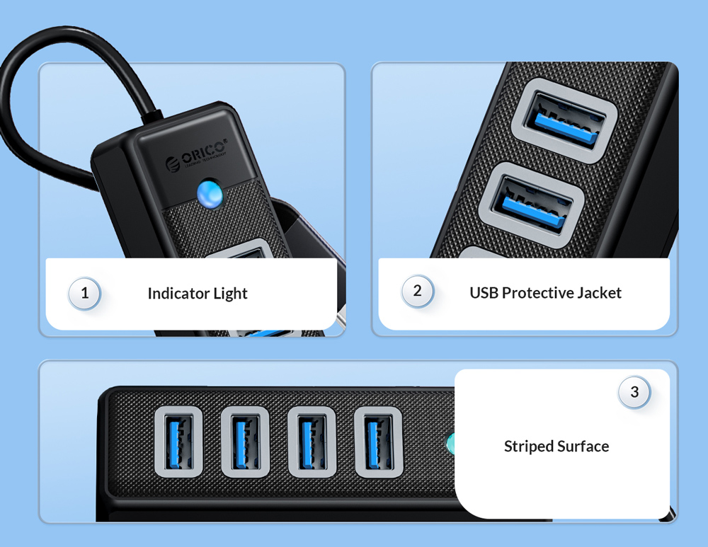 ORICO USB hub PW4U-C3 - Image 4