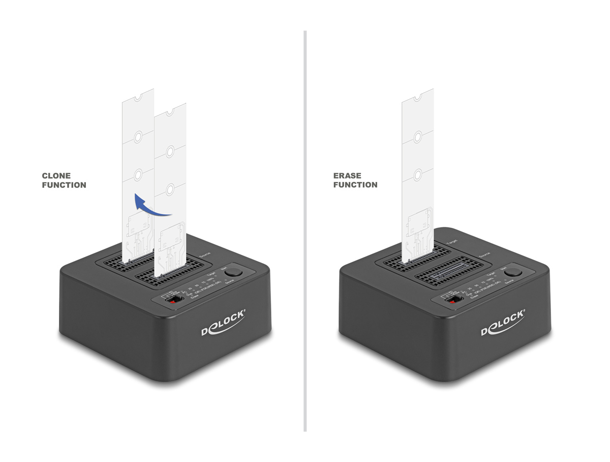 DELOCK docking station για M.2 NVMe SSD 64300 - Image 2