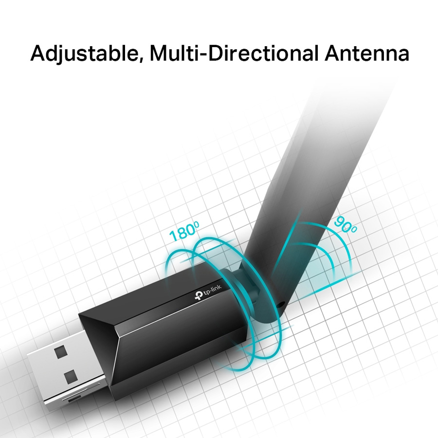 TP-LINK ασύρματος USB αντάπτορας δικτύου Archer T2U Plus - Image 2