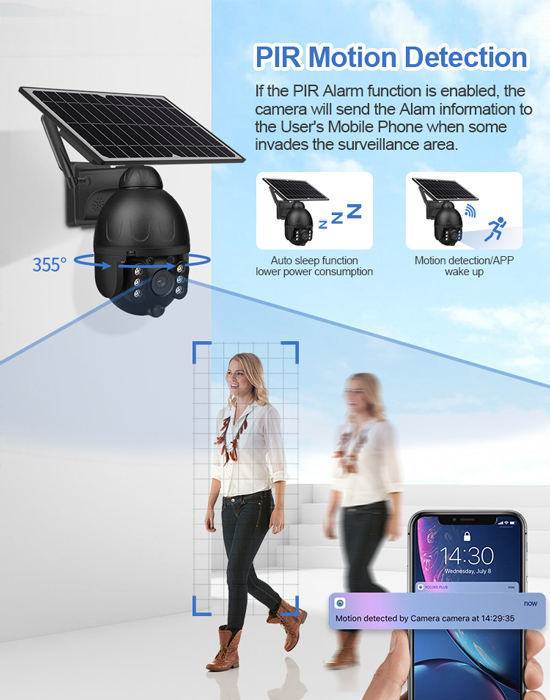 SECTEC smart ηλιακή 4G κάμερα ST-S588M-3M-4G - Image 3