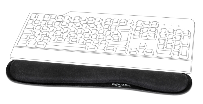 DELOCK στήριγμα καρπού για πληκτρολόγιο/laptop 12558 - Image 2