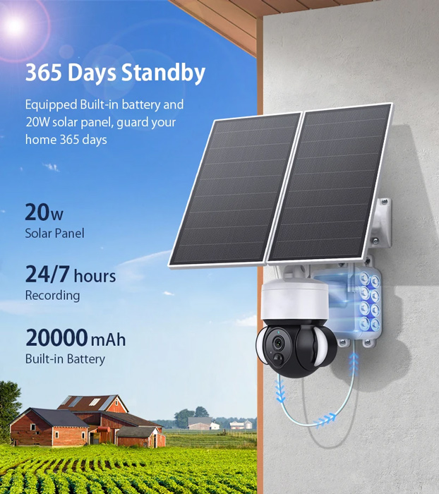 SECTEC smart ηλιακή κάμερα ST-518 - Image 3