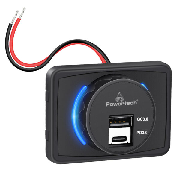 POWERTECH πρίζα USB για σκάφη & οχήματα PTL-027