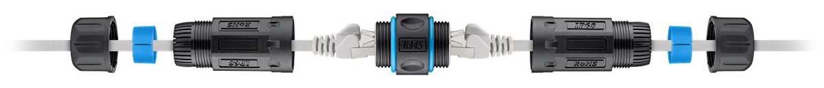 POWERTECH αδιάβροχος σύνδεσμος RJ45 CAB-N427 - Image 2