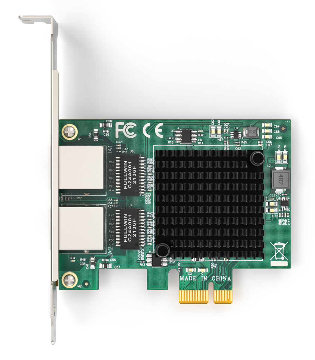 EDUP κάρτα επέκτασης δικτύου PCIe σε 2x RJ45 EP-9613 - Image 2