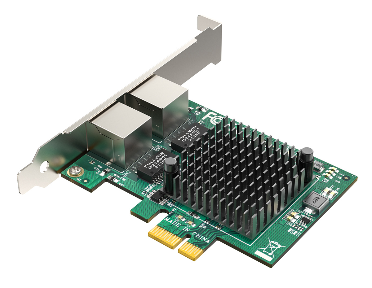 EDUP κάρτα επέκτασης δικτύου PCIe σε 2x RJ45 EP-9613 - Image 3