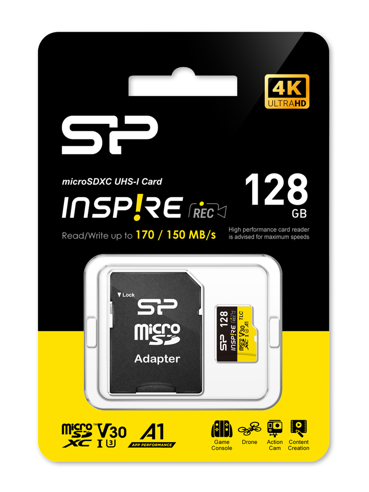 SILICON POWER κάρτα μνήμης microSDXC Inspire - Image 2
