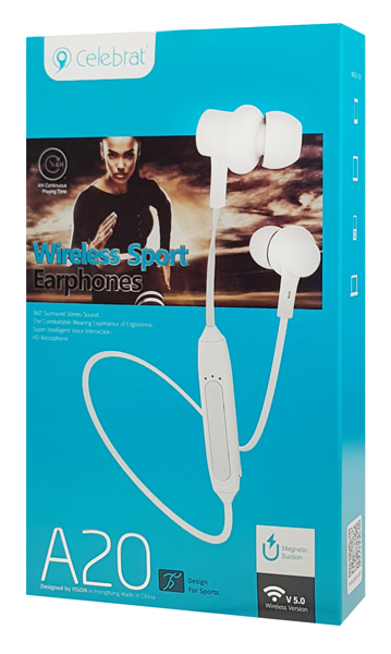 CELEBRAT earphones A20 με μαγνήτη - Image 4