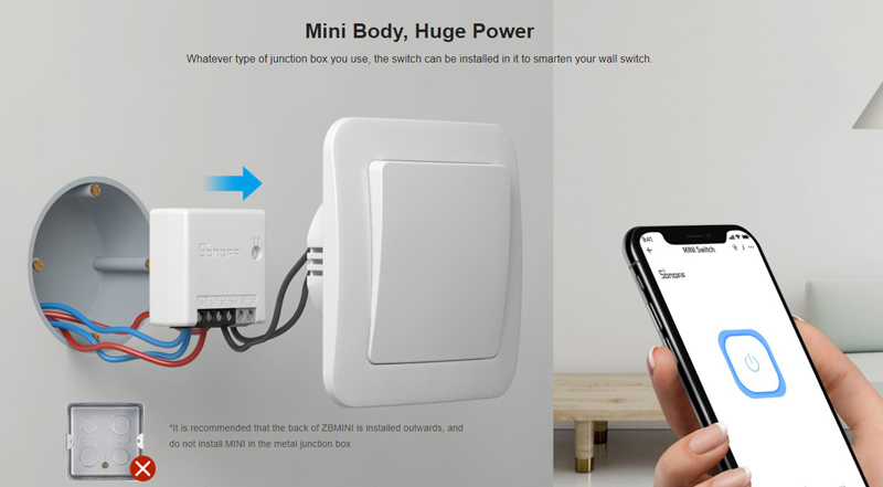 SONOFF smart διακόπτης ZBMINI - Image 2