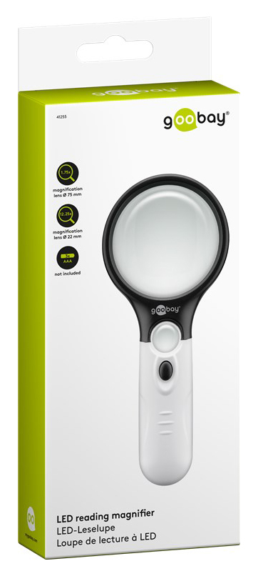 GOOBAY μεγεθυντικός φακός χειρός 41255 με φωτισμό LED - Image 3