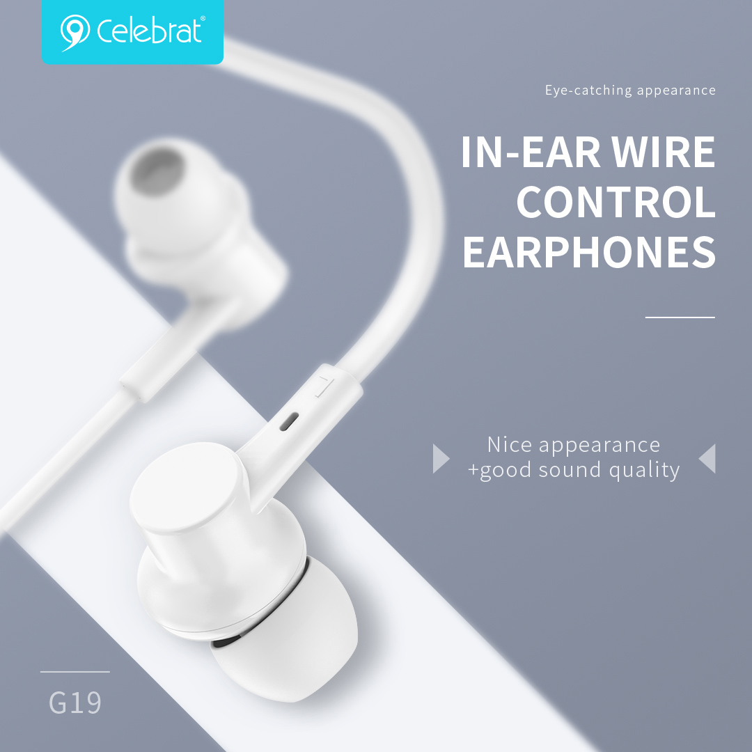 CELEBRAT earphones με μικρόφωνο G19 - Image 2