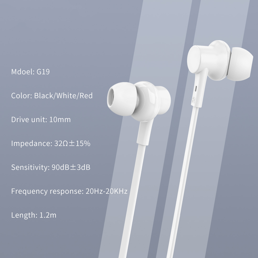 CELEBRAT earphones με μικρόφωνο G19 - Image 4