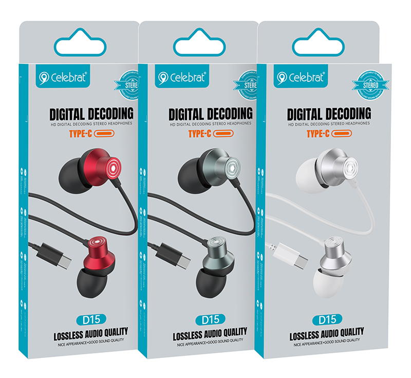 CELEBRAT earphones με μικρόφωνο D15 - Image 4