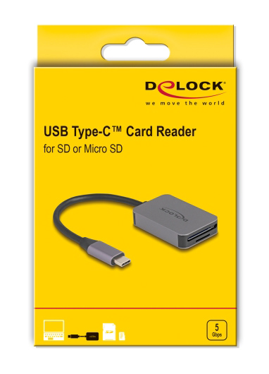 DELOCK card reader 91009 για SD & micro SD - Image 3