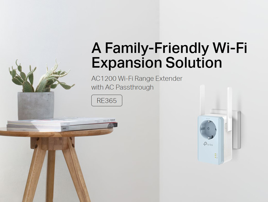 TP-LINK WiFi range extender RE365 με Passthrough - Image 2