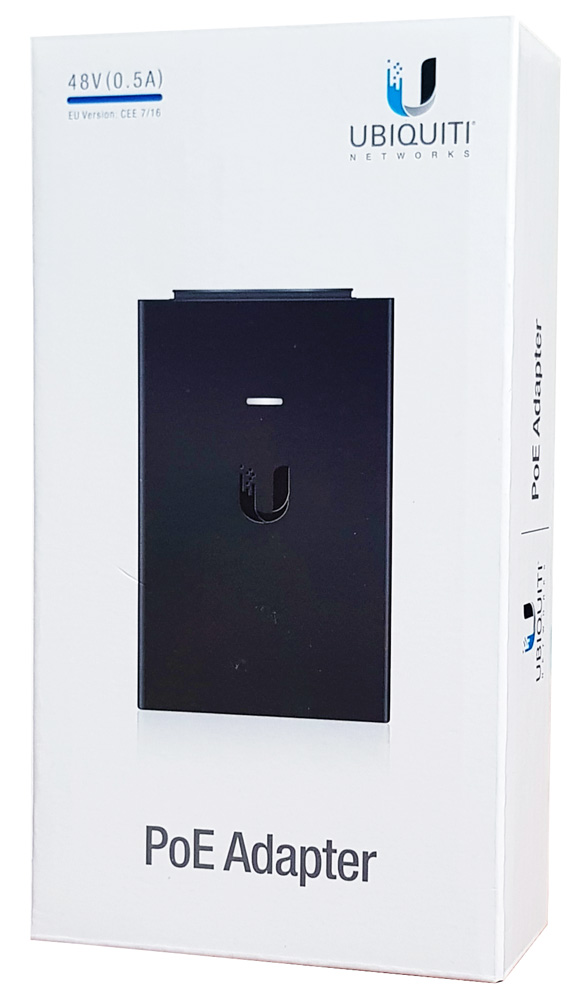 UBIQUITI Gigabit PoE adapter POE-48-24W-G με power cable - Image 2