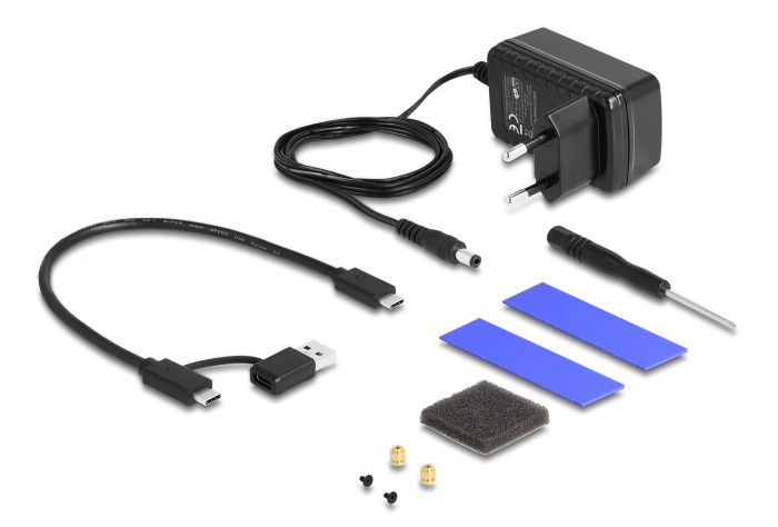 DELOCK θήκη M.2 NVMe & SATA SSD/HDD 42020 - Image 3