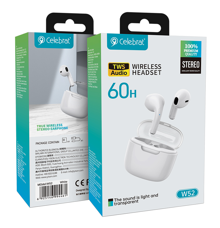 CELEBRAT earphones με θήκη φόρτισης W52 - Image 4