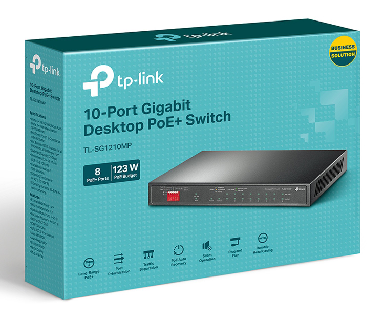TP-LINK Desktop Switch TL-SG1210MP - Image 3