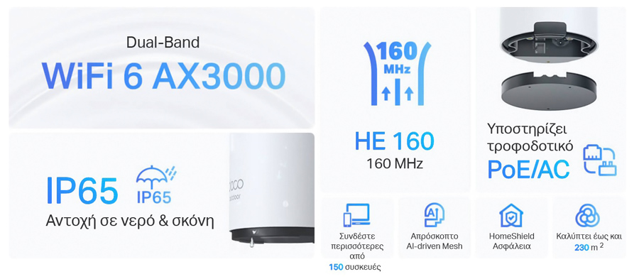 TP-LINK Whole Home Mesh Deco X50-Outdoor AX3000 Dual-Band Wi-Fi 6 - Image 3