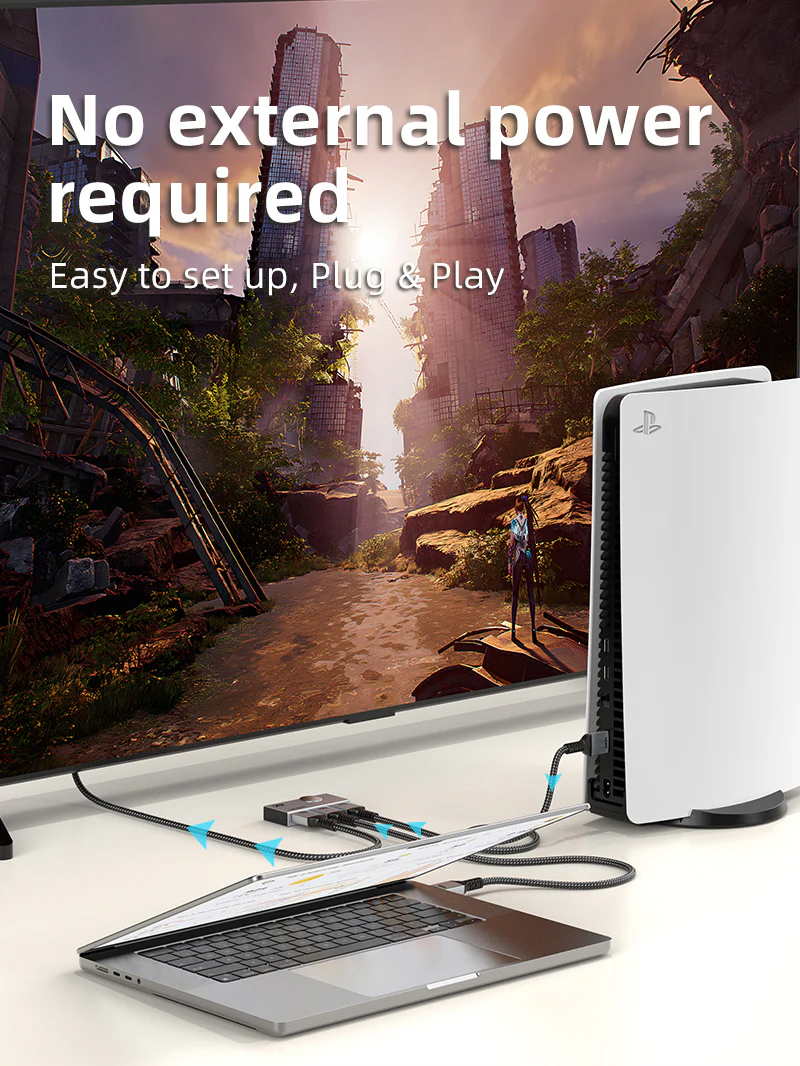 CABLETIME HDMI switch CT-HS4K-AG - Image 2