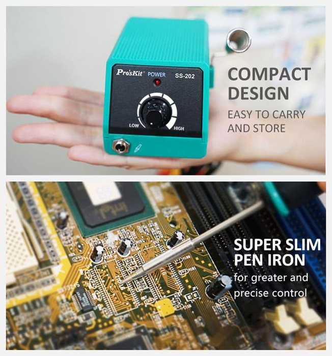 PROSKIT μίνι σταθμός συγκόλλησης SS-202F με κολλητήρι - Image 4
