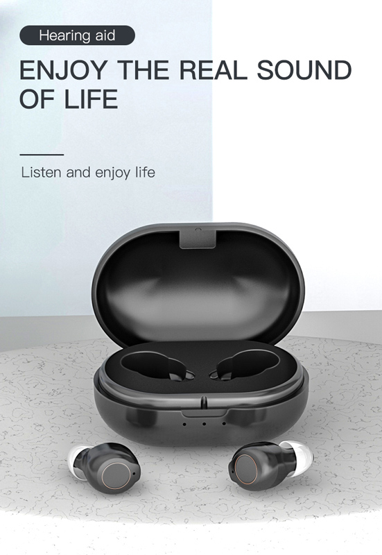 POWERTECH ακουστικά βαρηκοΐας PT-1247 με θήκη - Image 2