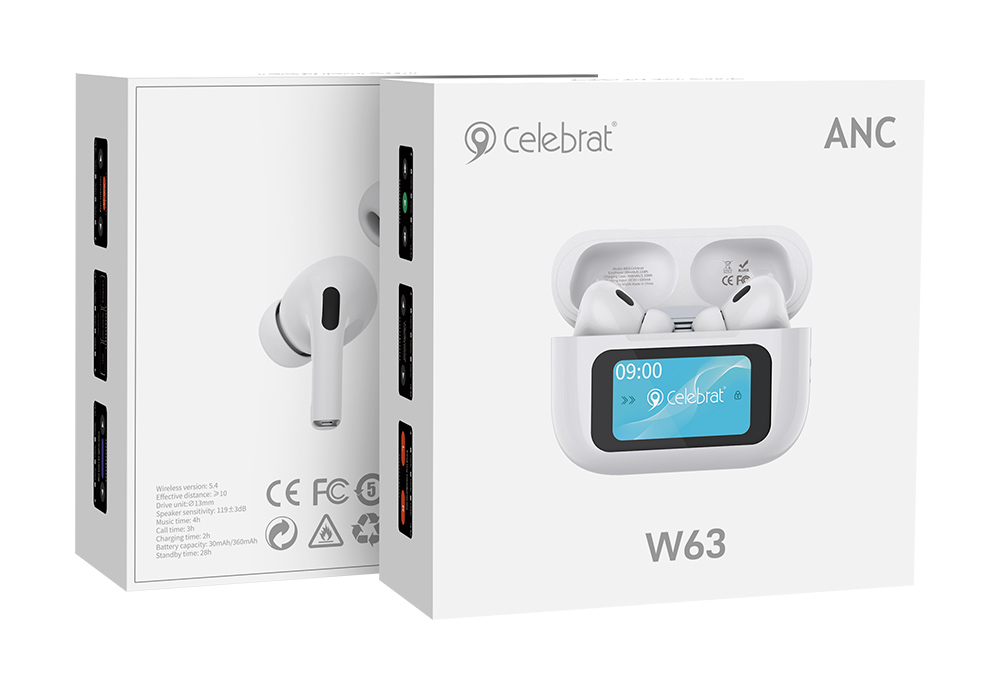 CELEBRAT earphones με θήκη φόρτισης W63 - Image 4
