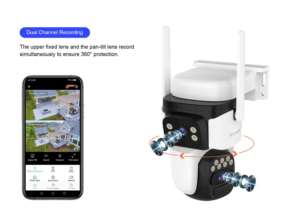 VSTARCAM smart ηλιακή κάμερα CB621DR - Image 2