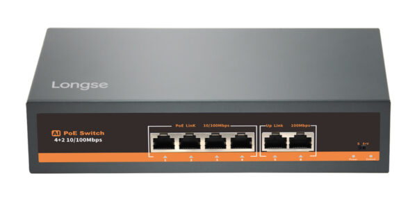 LONGSE PoE switch HT42FA με 4x LAN & 2x WAN θύρες