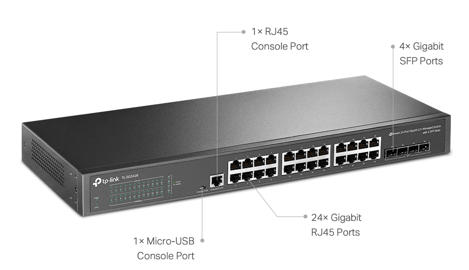 TP-LINK L2+ managed switch TL-SG3428 - Image 2