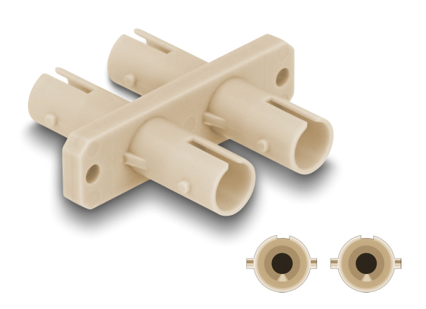 DELOCK σύνδεσμος οπτικής ίνας ST Duplex 87935 - Image 2