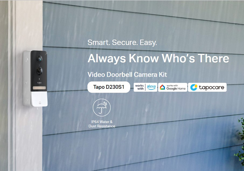 TP-LINK smart κουδούνι με κάμερα Tapo D230S1 - Image 2