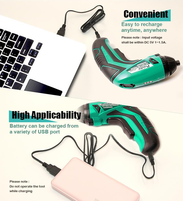 PROSKIT ηλεκτρικό κατσαβίδι PT-1362U με 4 μύτες - Image 4