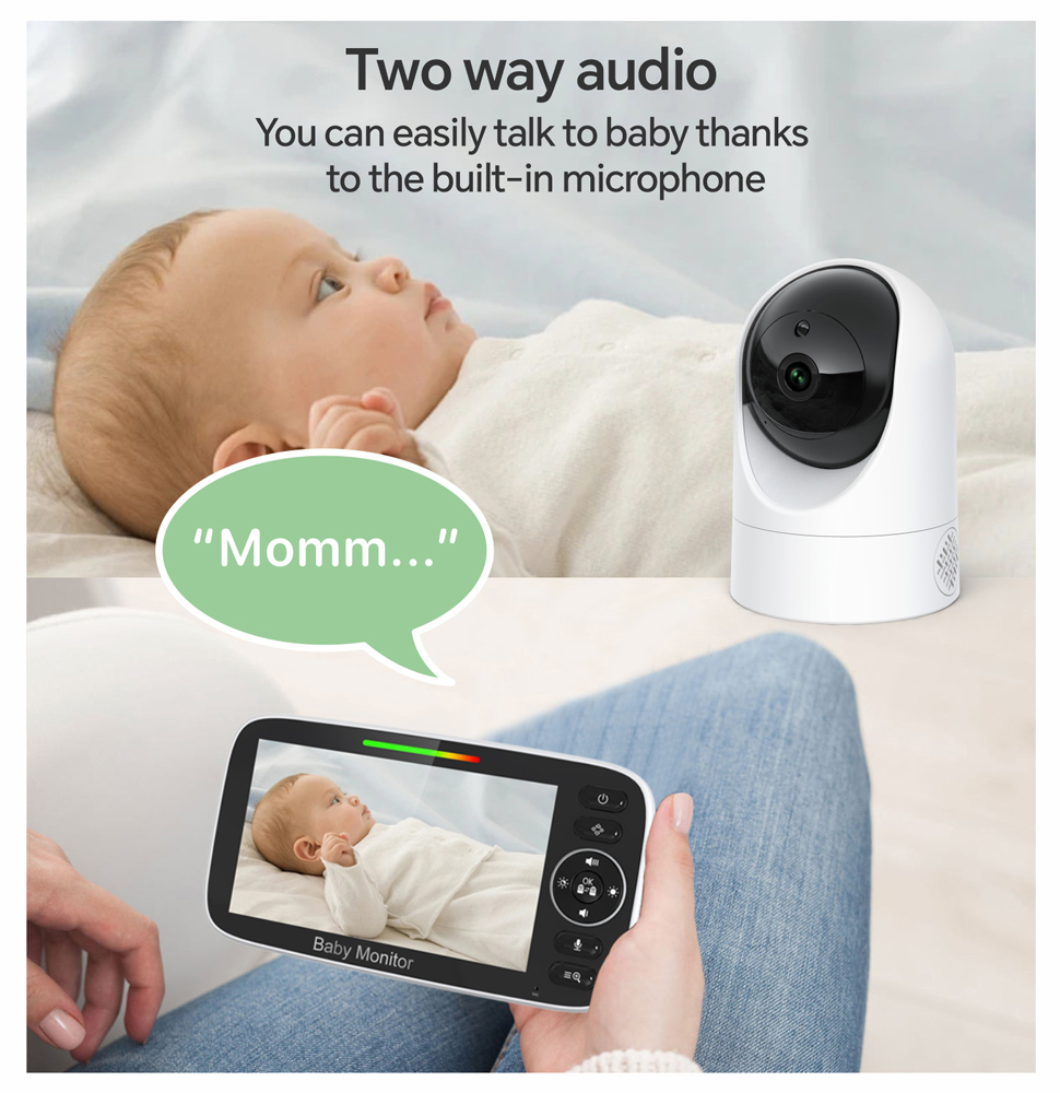 POWERTECH ενδοεπικοινωνία μωρού PT-1344 με κάμερα & οθόνη 4.3" - Image 3