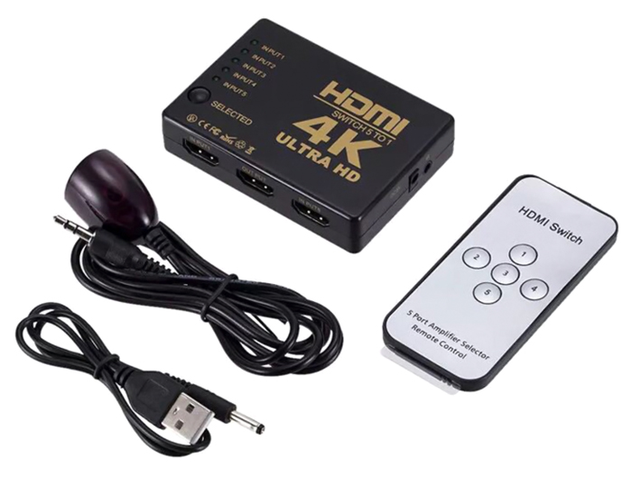 POWERTECH HDMI amplifier switch PTH-052 με τηλεχειριστήριο - Image 4