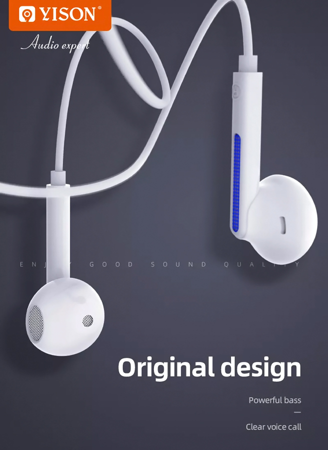 YISON earphones με μικρόφωνο X4 - Image 2