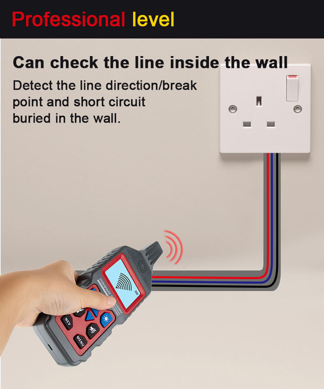 NOYAFA ανιχνευτής καλωδίων & σωλήνων NF-826 - Image 3