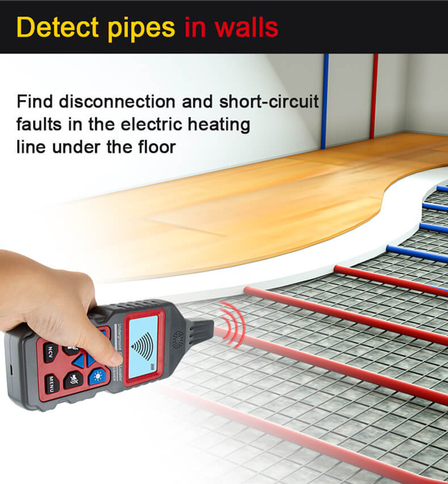NOYAFA ανιχνευτής καλωδίων & σωλήνων NF-826 - Image 4