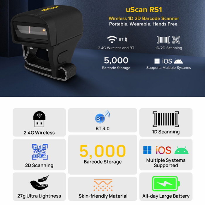 ULEFONE barcode scanner uScan RS1 - Image 2