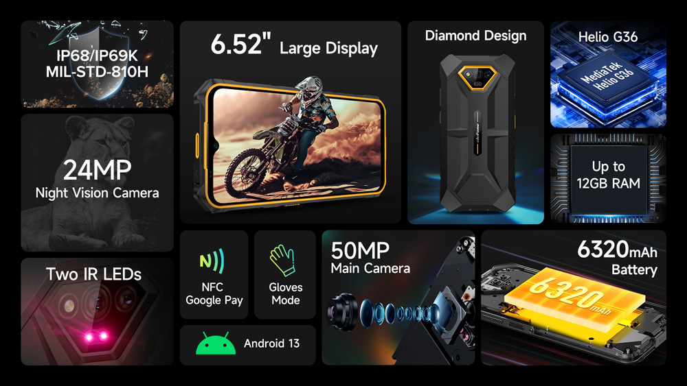 ULEFONE smartphone Armor X13 - Image 2