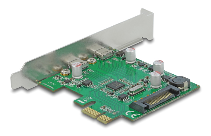 DELOCK κάρτα επέκτασης PCIe x1 σε 2x USB-C 90493 - Image 2